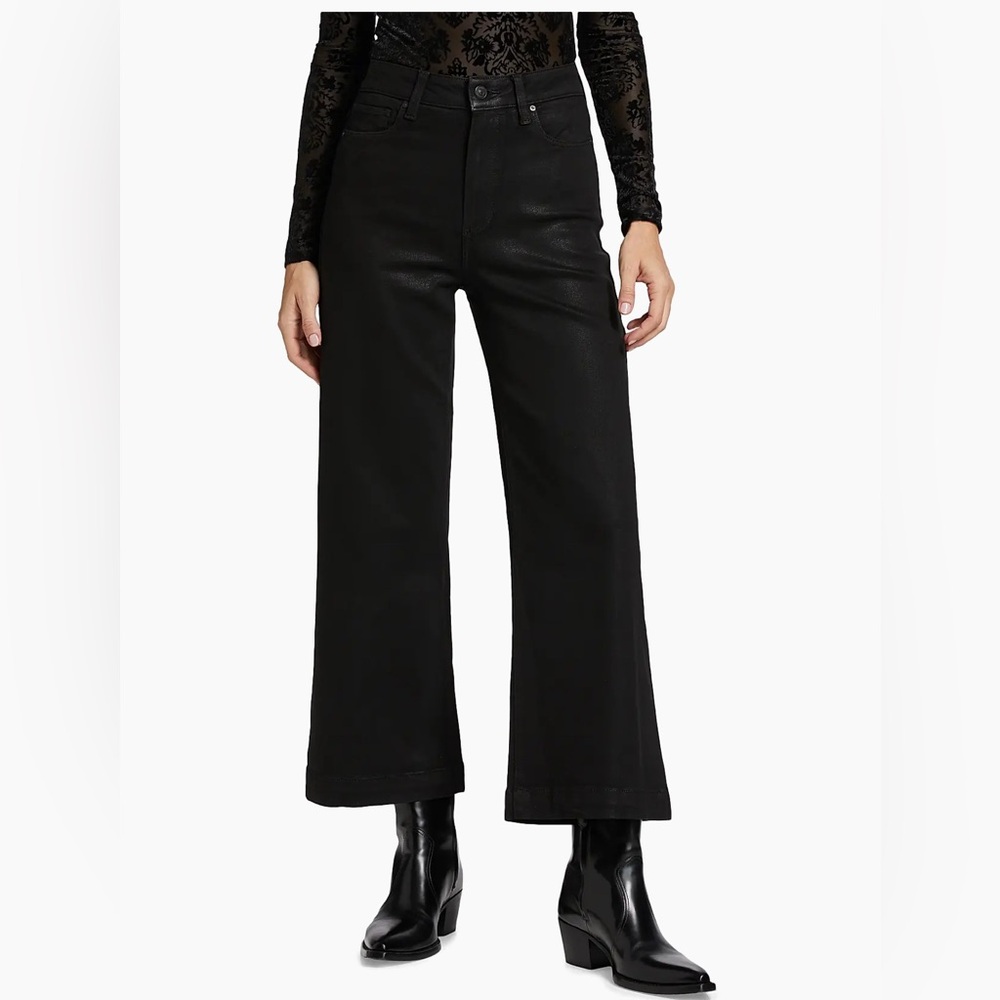 PAIGE Anessa Black Fog Luxe Coating Jeans - Picture 4 of 13